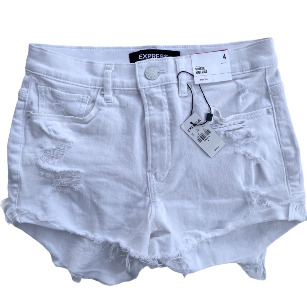 EXPRESS Shortie High Rise, Stretch, Size 4, NWT